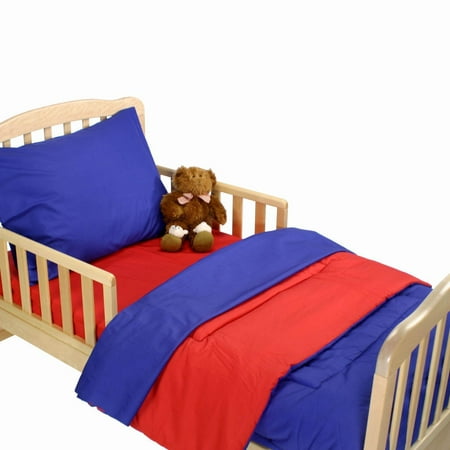 American Baby Company Toddler Bedding Set - Royal Blue and Red