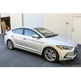 thumbnail image 3 of Extreme Online Store EOS Visors for 2017-Present Hyundai Elantra | JDM Mugen Tape-On Style Smoke Tinted Side Vents Rain Guard Window Deflectors, 3 of 13