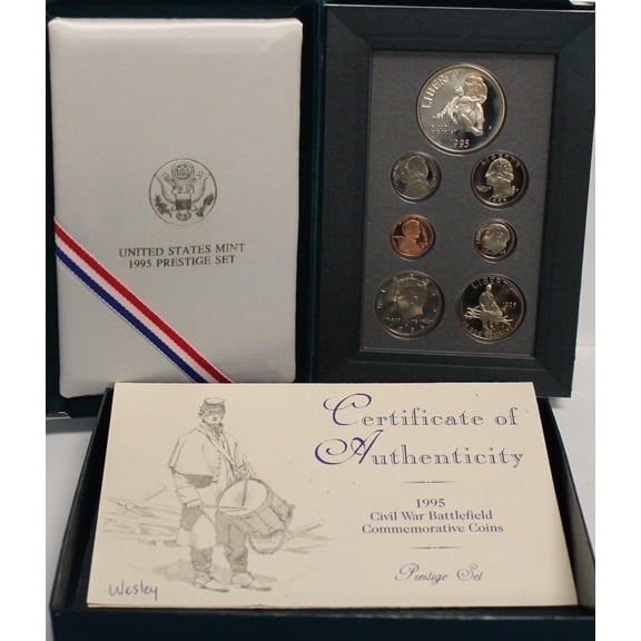 1995 Prestige Set - U.S. Mint Silver Proof Set - Collectible OGP Set