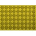 thumbnail image 1 of Ahgly Company Machine Washable Indoor Rectangle Abstract Yellow Contemporary Area Rugs, 6' x 9', 1 of 4