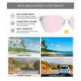 thumbnail image 5 of KALIYADI Square women's Sunglasses Polarized UV Protection Trendy Designer Sun Glasses for Women Men, 5 of 7