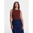thumbnail image 2 of Scenario Women's Ribbed Tank Top with Lace Trim, Sizes XS-XXXL, 2 of 6