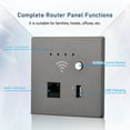 thumbnail image 3 of Router In-Wall Wireless WiFi Router 300M AP Access Point WiFi Router USB-Charging Socket Wall Mount Wi-Fi AP Router With WPS Encryption, 3 of 7