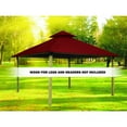thumbnail image 3 of ACACIA AGOK12- CARIBBEAN BLUE 12 sq. ft. Gazebo Roof Framing & Mounting Kit with Caribbean Blue Outdura Canopy, 3 of 4