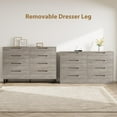 thumbnail image 4 of Garvee Farmhouse Dresser with 8 Drawers, 55 x 15.7 x 37.9", Gray, 4 of 8