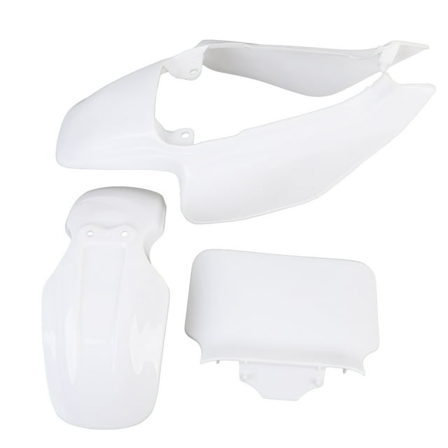 Plastic Mudguard Fairing Kit, Scratch Resistant ABS Motorcycle Mudguard Fairing Kit White for Mini Pit Monkey Z50R Baja
