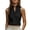 Black, variant on Women's Casual Solid Color Sleeveless Halter Neck V Neck Blouse Summer Fashion Daily Wear Tank Top T Shirt for Ladies