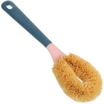MOKKHNB Household Cleaning Brushes Long Handle Coconut Fibre 1Pack
