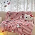 thumbnail image 1 of Manta fina de terciopelo de leche de una sola capa y doble cara con dibujos animados de Sanrio para la siesta en la oficina y el aire acondicionado, 1 of 1