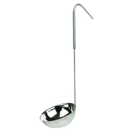 Handle 12 Piece - 12 Oz, One Piece Color Coded Ladle, Grey Handle, S/S, total 12 Counts