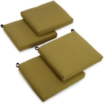 20-inch by 19-inch Spun Polyester Chair Cushion (Set of Four)-Color:Avocado