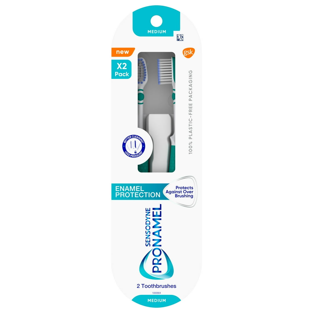 Sensodyne Pronamel Medium Toothbrush for Tooth Enamel Protection, 2