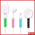 thumbnail image 2 of WUJU [Venta Al Por Mayor] 2 Piezas De Cable Espiral Enrollador Línea De Datos De Carga De Auriculares Protector De Ahorro Funda Protectora, 2 of 4