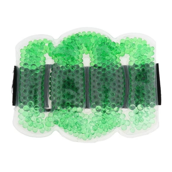 Milaget Reusable Gel Beads Hot Cold Compress Ice Pack Elbow Wrist Muscle Wrap Green