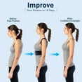 thumbnail image 2 of Posture Corrector for Men & Women, Adjustable Back Brace for Upper Back & Shoulder Support, Pain Relief & Better Posture, Extra Large (39-50 inches), 2 of 4