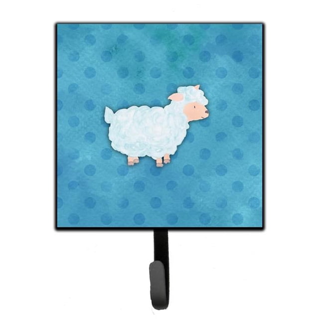 Polkadot Sheep Lamb Watercolor Leash or Key Holder