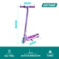 thumbnail image 6 of GOTRAX Scout light-up kids’ electric scooter for ages 4–7, 80w motor, 6 mph, colorful led front wheel & deck, lightweight,Pink, 6 of 10
