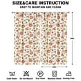 thumbnail image 2 of 2 Pack Window Panels Fall Aesthetic Print Pumpkin Pattern Thanksgiving Theme, 2 of 2