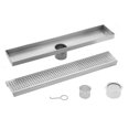 thumbnail image 1 of Cahaba CASP26 Drain de Douche Linéaire à Grille Carrée en Acier Inoxydable Brossé de 26 Po, 1 of 1