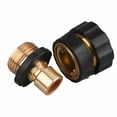 thumbnail image 4 of Conector de Manguera de Jardín de Aluminio de 3/4 de Pulgada, Macho y Hembra, Paquete Económico, 4 of 6
