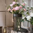 thumbnail image 6 of Faux Silk Real Touch Blooming Rose Stem in Pink 25" Tall, 6 of 8