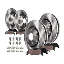 Front and Rear Brake Pad and Rotor Kit - Compatible with 2006 - 2012 Chevy Malibu 2007 2008 2009 2010 2011