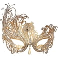thumbnail image 1 of Máscara de mascarada para mujer, máscara de Metal brillante con diamantes de imitación, fiesta veneciana, baile de graduación, máscara de baile, accesorios de disfraces, 1 of 5