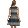 thumbnail image 4 of Uaswgudfs Women’s Sleeveless Striped Midi Dress - Vertical Pattern Tank Sundress for Summer with Functional Pockets & Casual Resort Flowy Style, 4 of 5