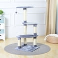 thumbnail image 3 of Two by Two Sacramento - Gray Scratching Post Cat Furniture - 41.7 in. Tall, 3 of 8