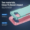 thumbnail image 5 of AIOVETEAB Defender Case Designed for Google Pixel 9a case, Heavy Duty Shockproof Rugged Protective Bumper Cover for Google Pixel 9a (Green Pink), 5 of 6