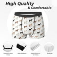 thumbnail image 2 of Men's Boxer Briefs, Classic Cartoon Cute Horse Soft Comfy Mens Underwear Boxer Briefs Breathable With Widen Waist, 2 of 7