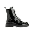 thumbnail image 4 of DKNY Womens Malaya Patent Leather Ankle Combat & Lace-up Boots, 4 of 5