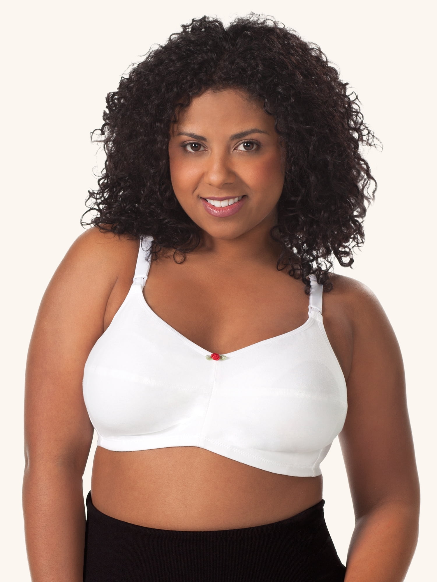 Leading Lady, The Uma, Wireless Nursing Bra, Unpadded, Postpartum Breastfeeding, Nursing Clips, Inner Sling, Cotton, 2 Pack (Women's)
