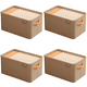 thumbnail image 1 of Box Bra Organizador de jeans plegable Almacenamiento de tela de almacenamiento (M) Caki, 1 of 2