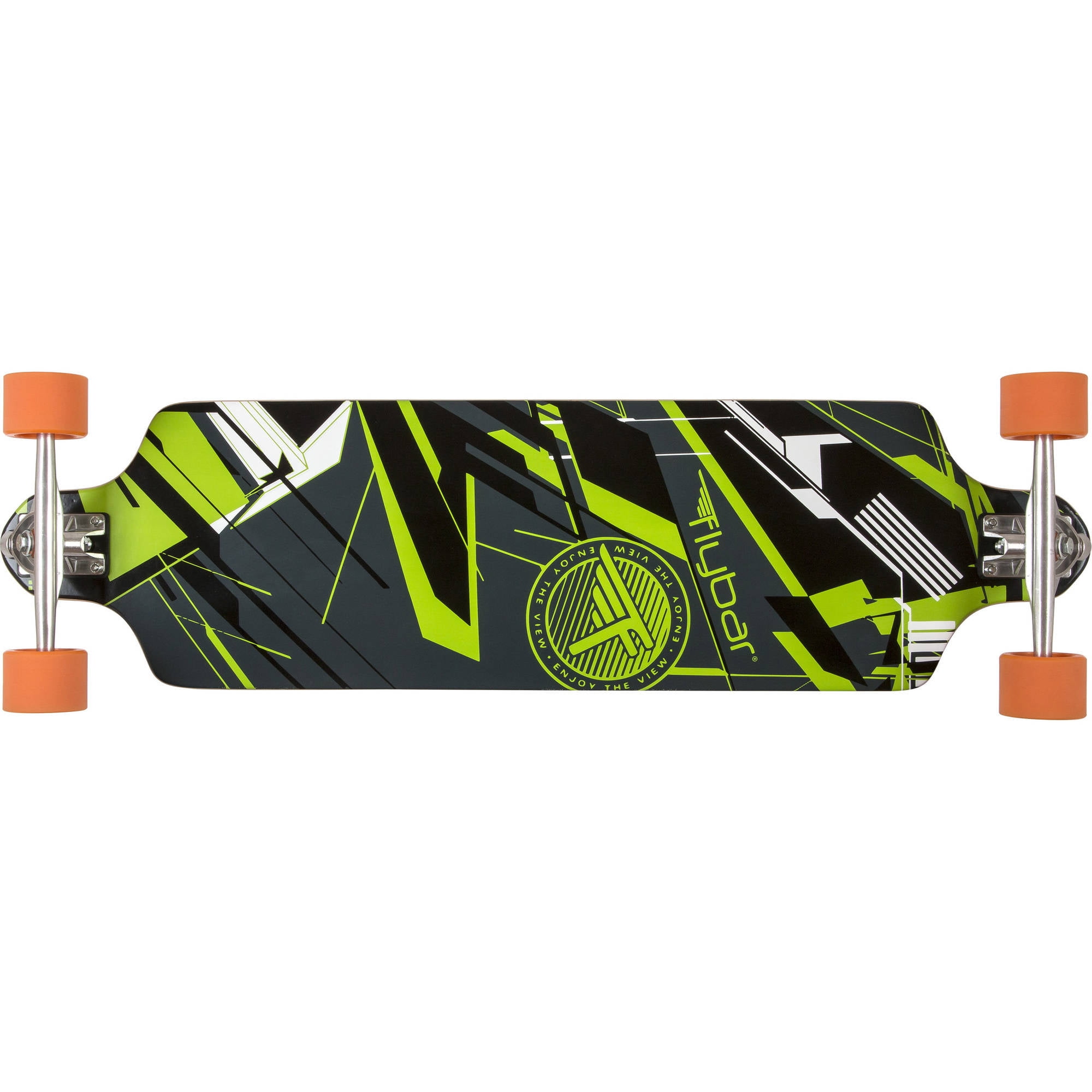 Flybar 38” Grip Tape Longboard Cruiser Skateboard With 70mm x 51mm