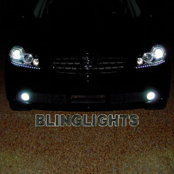 For Infiniti M35h M Hybrid LED DRL Light Strips for Headlamps Headlights Day Time Running Lamps Lights