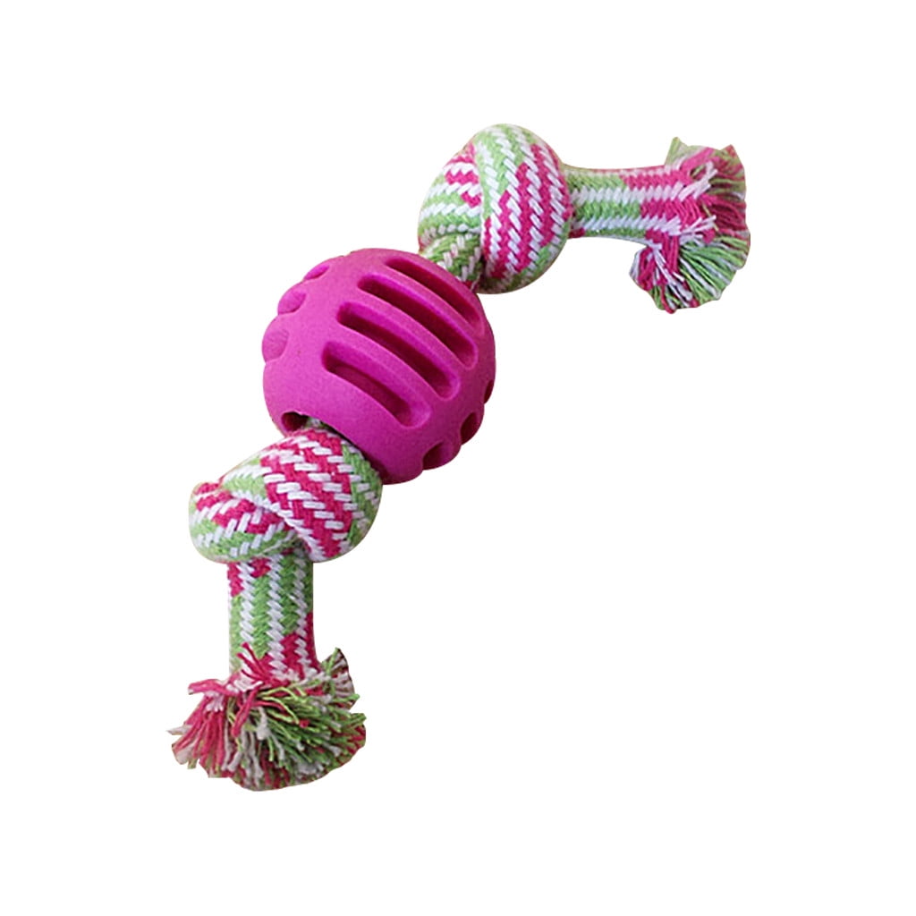 Braid Rope Ball Pet Dog Chew Pull Toy Aggressive Chewers Tooth Cleaning