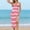 Pink, variant on Womens Covers Women's Beach Cover-Up Sarong with Waist and Sheer Draped