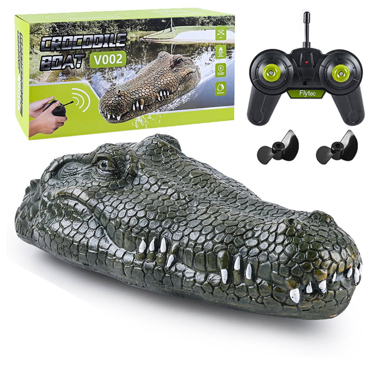 Aousin Remote Control Alligator Head Boat ,RC Boats for Adults and Kids