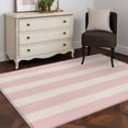 thumbnail image 5 of Pink Striped Kitchen Runner Rug 2.7x5 Washable Runners for Hallway Non Slip Retro Minimalism Classic Stripes Lines Large Area Rug Indoor Floor Carpet for Bathroom Laundry Entryway Bedroom Living Room, 5 of 9