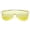 Gold / Yellow, variant on Futuristic Rimless Shield Sunglasses Metal Crossbar Colored Mono Lens 64mm (Gold / Yellow)