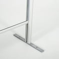 thumbnail image 3 of M&T Displays 39.37x47.24 Inch Clear Hygienic Barrier with Aluminum Bars, Sneeze Guard, Protective Window for Cashiers, Workers, Employers and Customers, Barrier Against Coughing & Sneezing, 3 of 8
