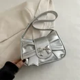 thumbnail image 1 of Bolso de hombro con lazo a la moda, bolso informal para las axilas, bolsos para ir al trabajo diario, bolso de banquete de cuero PU para mujer, bolsos de negocios para mujer, 1 of 5