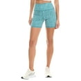 thumbnail image 2 of Spiritual Gangster womens  Making Waves Joplin Biker Short, s, Blue, 2 of 4