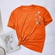 thumbnail image 5 of Tops de Manga Corta de las Mujeres, Cuello Redondo Impreso, Camiseta de Manga Corta para las Mujeres, 5 of 6