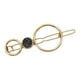 thumbnail image 3 of Pinza de pelo geométrica Baoblaze de metal tono dorado negro, 3 of 8