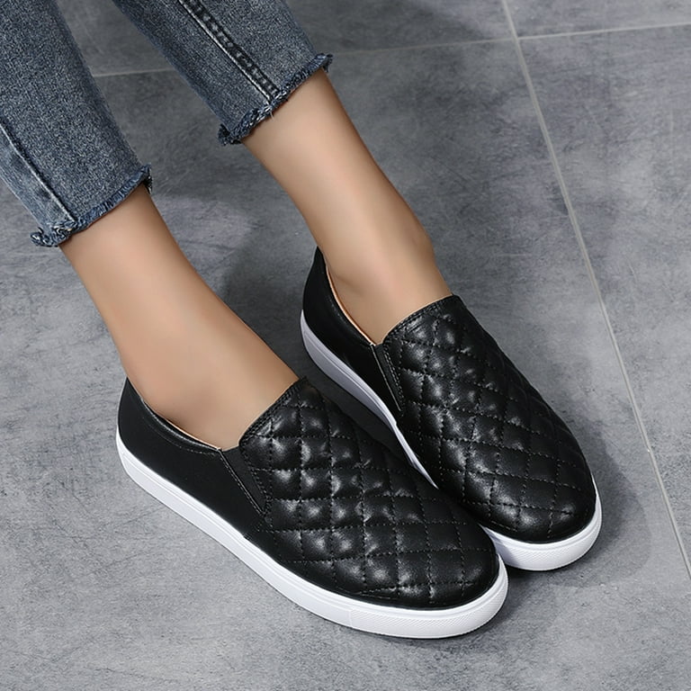 Feversole Sneakers Slip-on Donna Alla Moda, Piatte E Comode, Suola In Gomma, Taglie Da 35 A 41 EU - 5