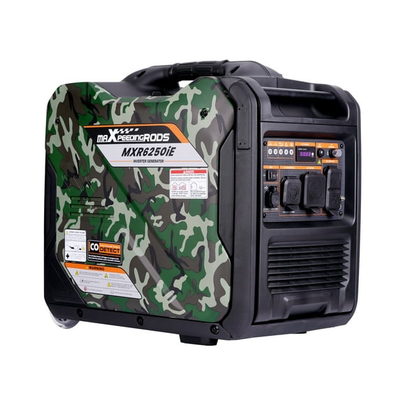 Maxpeedingrods 5000W Générateur de Gaz 5500 Watts Portable Onduleur Générateur Home Backup Extérieur Patio Générateursrv W / Co Alarme