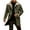#_004Army Green, variant on Men's Suede Jacket Patchwork Retro Plush Thicken Reversed Collar Long Sleeve Jacket with Pockets Full Zip Loose Fit Winter Coat Wine M