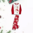 thumbnail image 1 of Ensemble de Pyjama Familial 2 Pcs Décontracté avec Orignal Imprimé, Haut à Manches Longues et Pantalon, Tenue Quotidienne, 1 of 8